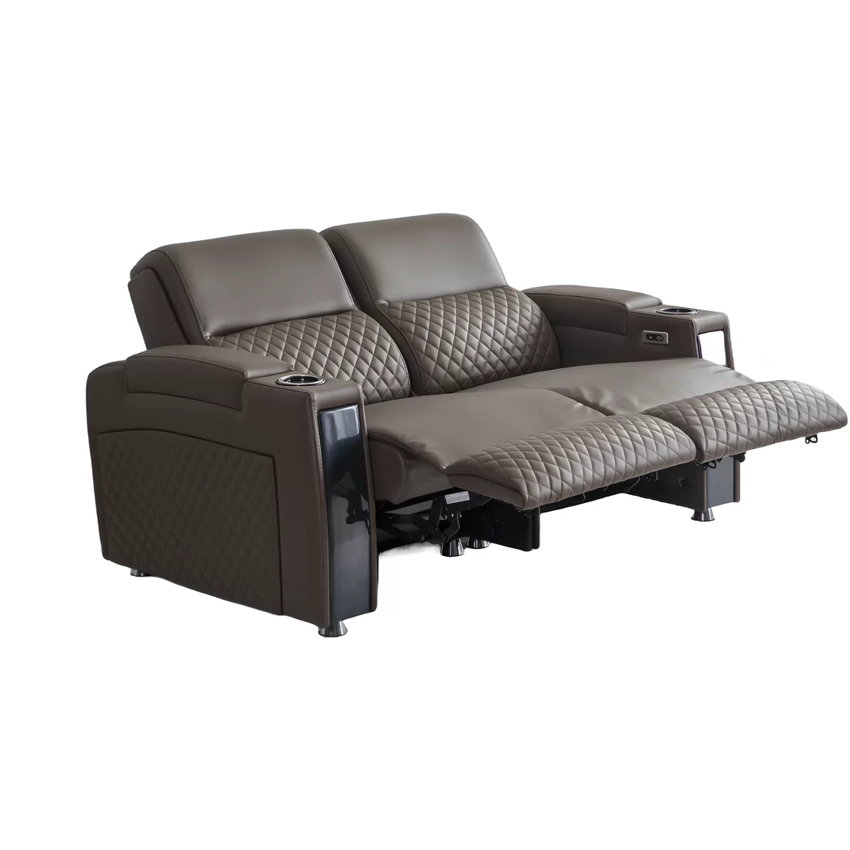 palma double reclining sofa electric recliner for home theater loveseat 4