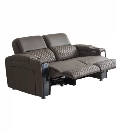 palma double reclining sofa electric recliner for home theater loveseat 4