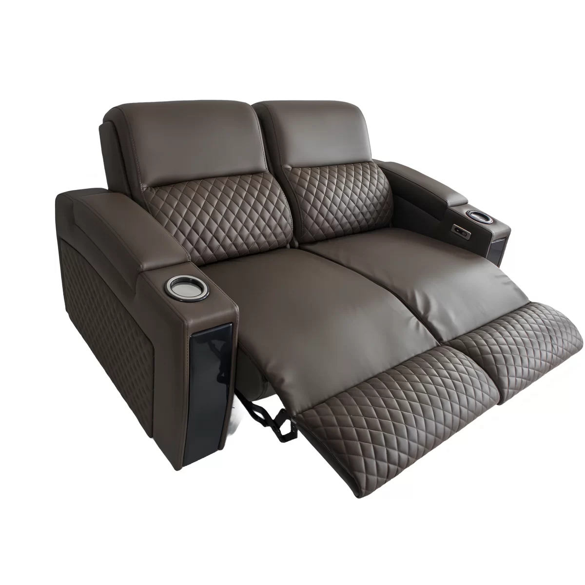 palma double reclining sofa electric recliner for home theater loveseat 5