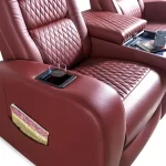 siesta double reclining sofa vip theater seating 3