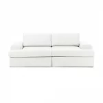 siesta modular sofa 2 modules off white linen feather 2