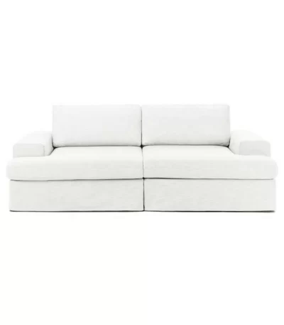 siesta modular sofa 2 modules off white linen feather 2
