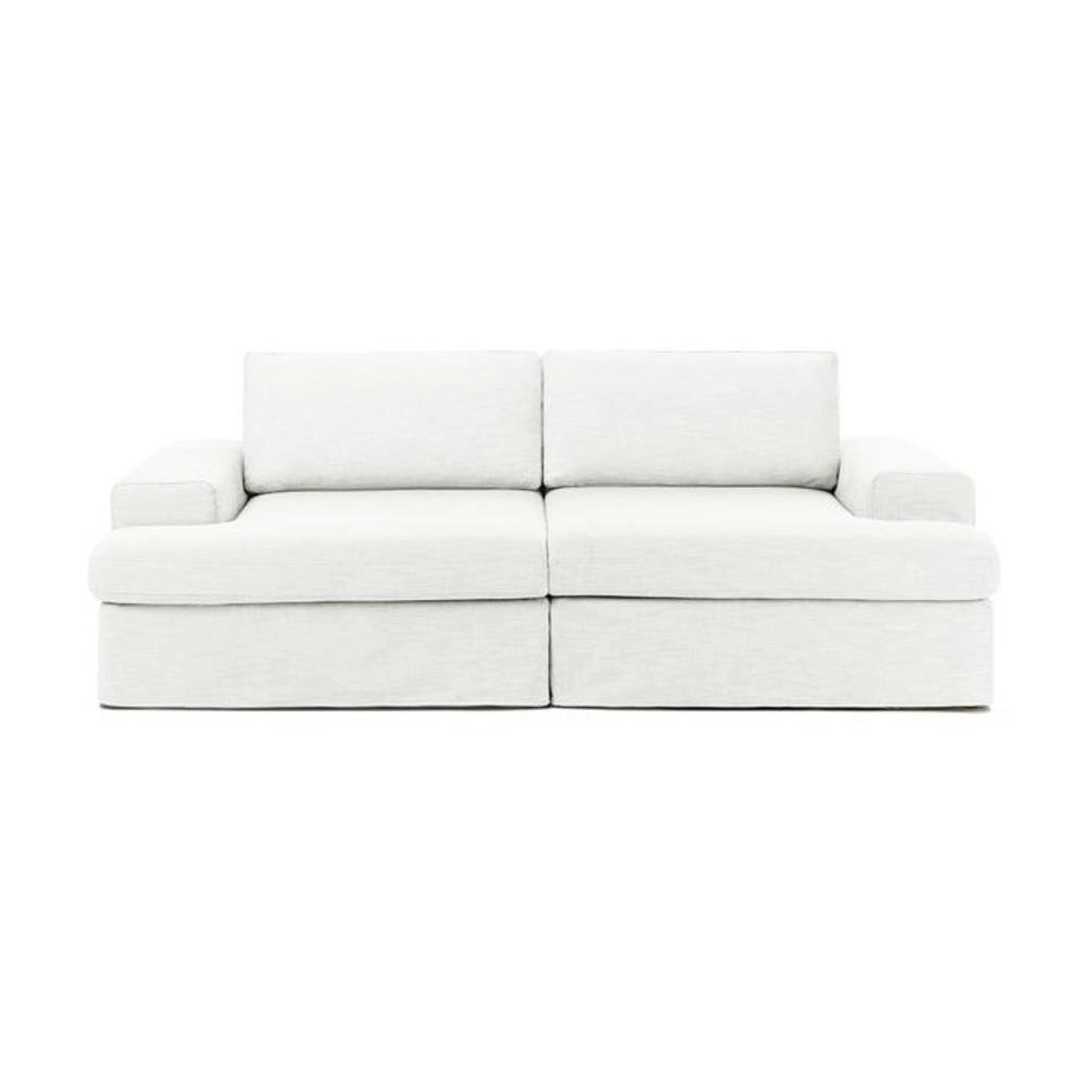 siesta modular sofa 2 modules off white linen feather 2