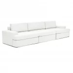 siesta modular sofa 3 modules off white linen feather 5