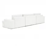 siesta modular sofa 3 modules off white linen feather 6