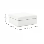 siesta ottoman off white linen feather sofaturkey 2