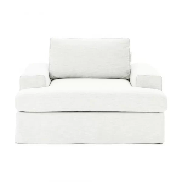siesta pro armchair off white linen 2
