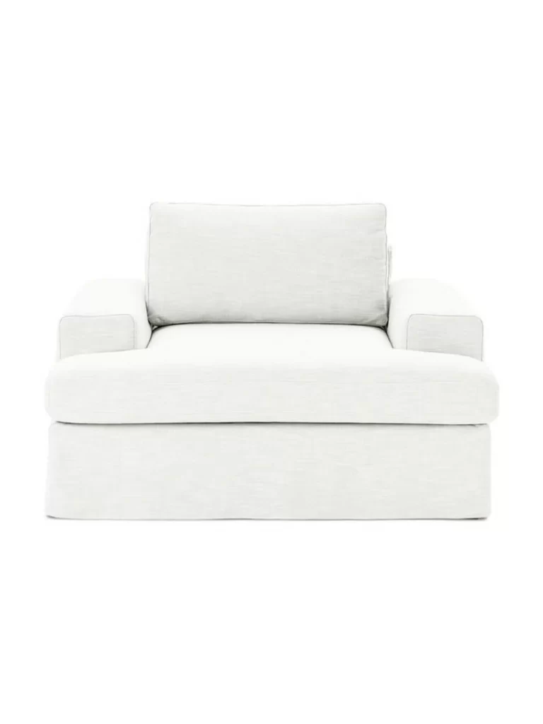 siesta pro armchair off white linen 2