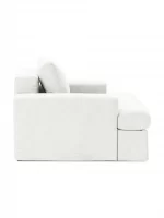 siesta pro armchair off white linen 3