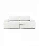 siesta pro modular sofa 2 modules off white linen feather 2