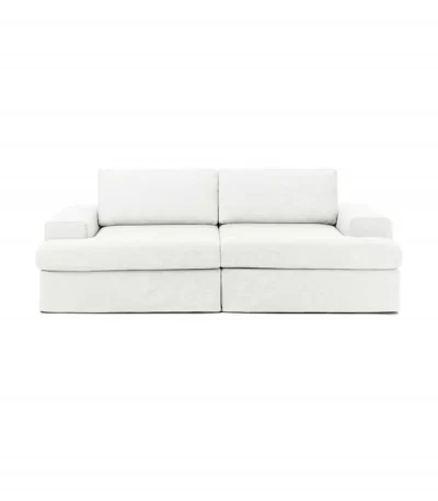 siesta pro modular sofa 2 modules off white linen feather 2