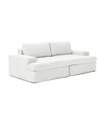 siesta pro modular sofa 2 modules off white linen feather 5