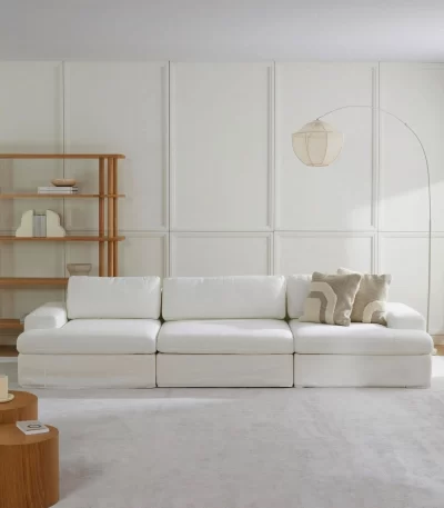 siesta pro modular sofa 3 modules off white linen 7