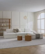 siesta pro modular sofa 4 modules off white linen feather 4