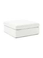 siesta pro ottoman off white linen feather 4