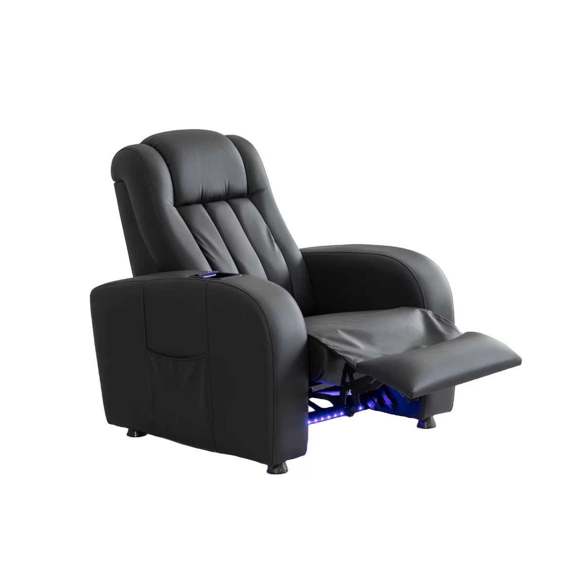 siesta reclining sofa vip theater seating led lights usb port cooler cup holder10