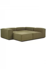 soft 4 module corner set olive green 7