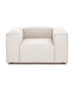 soft armchair 1 module off white linen 5