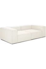 soft modular sofa 2 modules off white linen 8