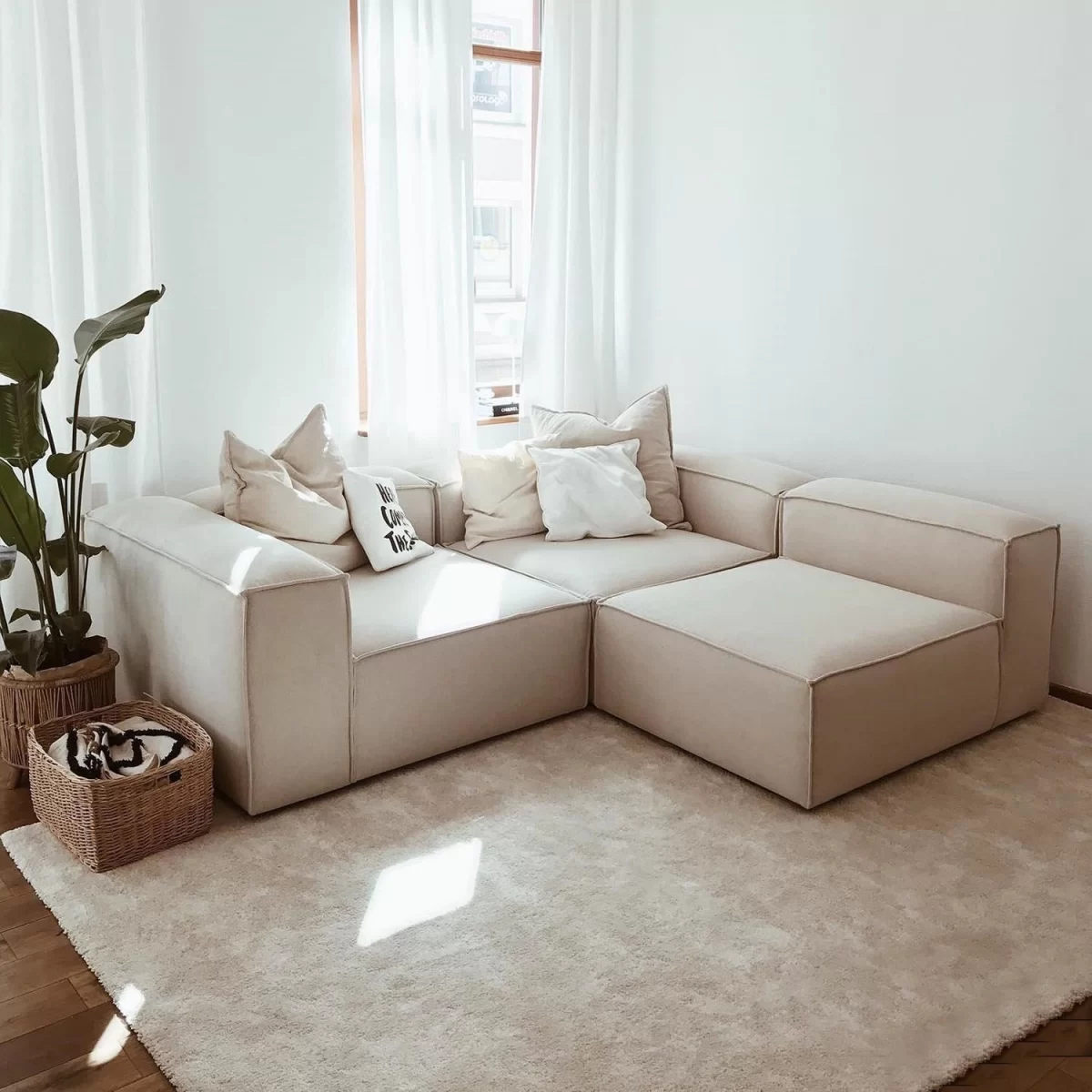 soft modular sofa 3 module off white linen 4