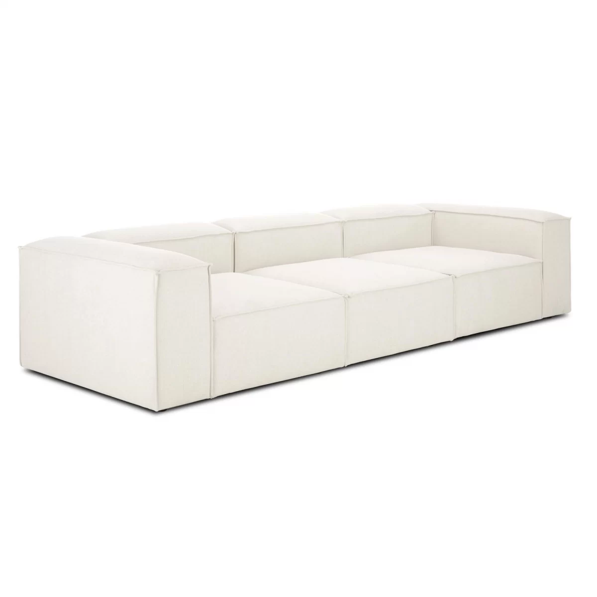 soft modular sofa 3 module off white linen 6