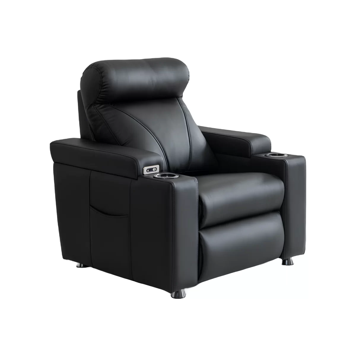 zero reclining sofa for home theater seating cupholder usb electric 7
