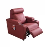 zero reclining sofa for home theater seating cupholder usb electric red 2 1